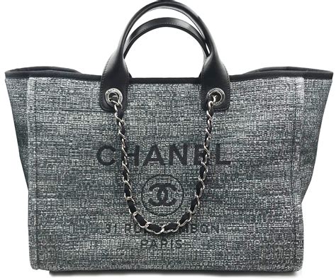 chanel canvas tote bag price|large black Chanel tote bag.